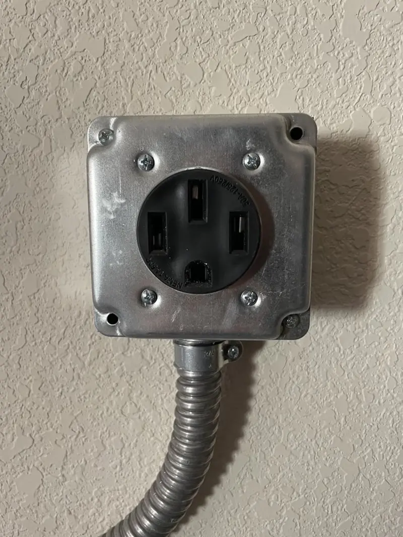 NEMA 14-50 outlet installed for Electrical Panel Upgrade in Seacliff